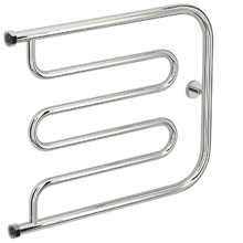 Полотенцесушитель водяной Сунержа Лира+, ширина 65 см, высота 50 см, боковое подключение 50 см, цвет хром, 00-4011-5065