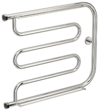 Полотенцесушитель водяной Сунержа Лира+, ширина 65 см, высота 50 см, боковое подключение 50 см, 2 полки, цвет хром, 00-4012-5065