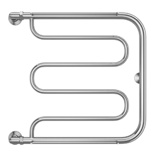 Полотенцесушитель водяной Terminus Фокстрот, 4620768881107, ширина 60 см, высота 63 см, боковое подключение 60 см, 1 дюйм, с полкой, цвет нержавеющая сталь