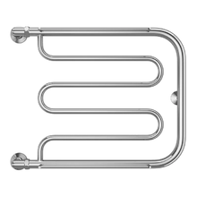 Полотенцесушитель водяной Terminus Фокстрот, 4620768881084, ширина 50 см, высота 63 см, боковое подключение 60 см, 1 дюйм, с полкой, цвет нержавеющая сталь