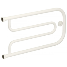 Полотенцесушитель водяной Сунержа Гусли+ 30-4009-3265, ширина 65 см, высота 32 см, боковое подключение 32 см, цвет матовый белый