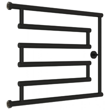 Полотенцесушитель водяной Сунержа High-Tech L+ 31-4052-5065, высота 50 см, ширина 65 см, боковое подключение 50 см, цвет матовый чёрный