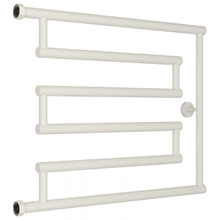 Полотенцесушитель водяной Сунержа High-Tech L+ 30-4052-5065, высота 50 см, ширина 65 см, боковое подключение 50 см, цвет матовый белый