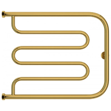 Полотенцесушитель водяной Сунержа Лира+, высота 50 см, ширина 65 см, боковое подключение 50 см, цвет золото, 03-4011-5065