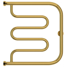 Полотенцесушитель водяной Сунержа Лира+, высота 50 см, ширина 50 см, боковое подключение 50 см, цвет золото, 03-4011-5050