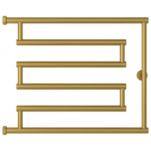 Полотенцесушитель водяной Сунержа High-Tech L+, высота 50 см, ширина 65 см, боковое подключение 50 см, цвет матовое золото, 032-4052-5065