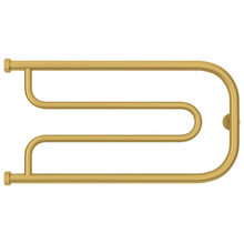 Полотенцесушитель водяной Сунержа Гусли+, ширина 65 см, высота 32 см, боковое подключение 32 см, цвет матовое золото, 032-4009-3265