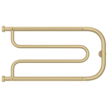 Полотенцесушитель водяной Сунержа Гусли+, высота 32 см, ширина 65 см, 2 полки, цвет матовая шампань, 022-4010-3265