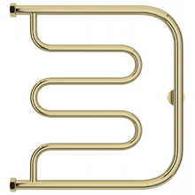 Полотенцесушитель водяной Сунержа Лира+, высота 50 см, ширина 50 см, боковое подключение 50 см, цвет шампань, 020-4011-5050