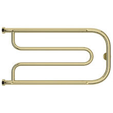 Полотенцесушитель водяной Сунержа Гусли+, высота 32 см, ширина 65 см, с полкой, боковое подключение 32 см, цвет шампань, 020-4010-3265