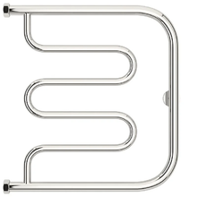 Полотенцесушитель водяной Сунержа Лира+, высота 50 см, ширина 50 см, боковое подключение 50 см, цвет хром, 00-4011-5050