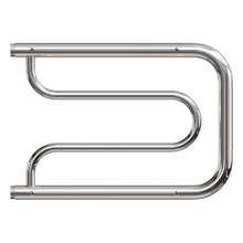 Полотенцесушитель водяной Point Серия 21, ширина 50 см, высота 32 см, Фокстрот с полкой, хром, PN21335P