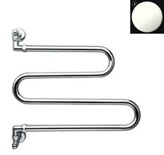 Полотенцесушитель водяной Margaroli Vento 406WH, высота 42 см, ширина 50 см, белый