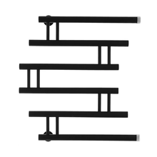 Полотенцесушитель водяной Energy Modern 600 x 500, ширина 56 см, высота 63 см, боковое подключение 1 дюйм, черный матовый, EWTRMODRN06050R905M