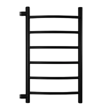 Полотенцесушитель водяной Energy Step 600 x 500, ширина 50 см, высота 60 см, боковое подключение 1 дюйм, черный матовый, EWTR0STEP06050R905M