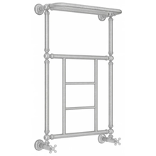 Полотенцесушитель водяной Сунержа Ренессанс 1452 071-0282-8650, высота 86 см, ширина 50 см, нижнее подключение 50 см, с полкой, цвет сатин