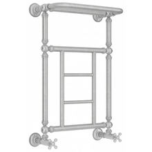 Полотенцесушитель водяной Сунержа Ренессанс 1452 071-0282-6640, высота 66 см, ширина 40 см, нижнее подключение 40 см, с полкой, цвет сатин