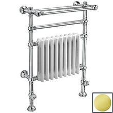 Полотенцесушитель водяной с полкой Margaroli Armonia 9-200 92005504GOP, высота 97.2 см, ширина 60 см, золото