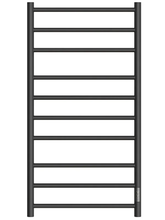 Полотенцесушитель электрический Point Аврора, П10, ширина 50 см, высота 100 см, диммер справа, черный, PN10850B