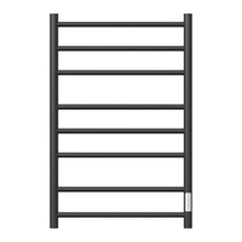 Полотенцесушитель электрический Point Аврора, П8, ширина 40 см, высота 80 см, диммер справа, черный, PN10848B