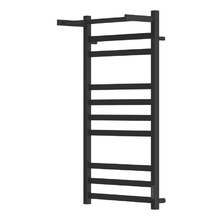 Полотенцесушитель электрический Point Меркурий PN83850PB, ширина 50 см, высота 100 см, диммер справа, с полкой, цвет черный