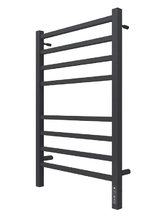 Полотенцесушитель электрический Terminus Ватикан П8 500х800 электро КС 4670078527554, ширина 50 см, высота 80 см, диммер справа, черный матовый