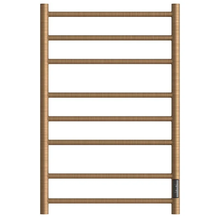 Полотенцесушитель электрический Point Аврора, П8, ширина 50 см, высота 80 см, диммер справа, бронза, PN10858BR