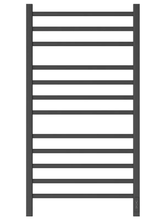 Полотенцесушитель электрический Point Вега, П12, ширина 50 см, высота 100 см, диммер справа, черный, PN71850B