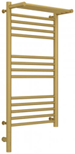 Полотенцесушитель электрический Сунержа Богема 3.0 800 x 400 с полкой, ширина 43.2 см, высота 92.4 см, матовое золото, L/R