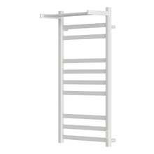 Полотенцесушитель электрический Point Меркурий PN83850PW, ширина 50 см, высота 100 см, диммер справа, с полкой, цвет белый