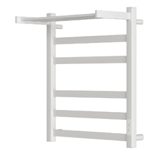 Полотенцесушитель электрический Point Меркурий PN83856PW, ширина 50 см, высота 60 см, диммер справа, с полкой, цвет белый