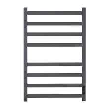 Полотенцесушитель электрический Point Меркурий PN83858GR, ширина 50 см, высота 80 см, диммер справа, цвет графит премиум