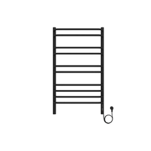 Полотенцесушитель электрический Aquatek Пандора П10, 50/90, ширина 50 см, высота 90 см, диммер справа, черный муар, AQ EL RPC1090BL