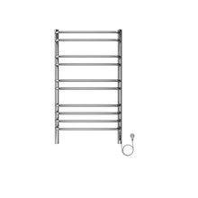 Полотенцесушитель электрический Aquatek Пандора П10, 50/90, ширина 50 см, высота 90 см, диммер справа, хром, AQ EL RPC1090CH