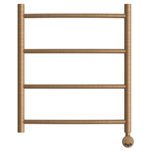 Полотенцесушитель электрический Point Афина П4 ширина 50 см, высота 60 см, левый/правый, бронза, PN04156BRE