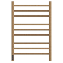 Полотенцесушитель электрический Point Веста, П9, ширина 50 см, высота 80 см, диммер слева, бронза, PN70758BR