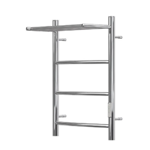 Полотенцесушитель электрический Point Афина с полкой, П3, ширина 40 см, высота 60 см, диммер справа, хром, PN04846P