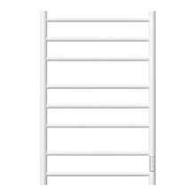 Полотенцесушитель электрический Point Аврора, П8, ширина 50 см, высота 80 см, диммер справа, белый, PN10858W