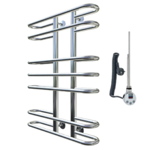 Полотенцесушитель Тругор Легенда эл ТЭН 80*60 (ЛЦ10), ширина 60 см, высота 80 см, хром