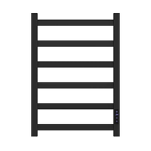 Полотенцесушитель электрический Point Атлант PN18846B П6, ширина 40 см, высота 60 см, диммер справа, черный