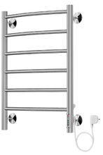 Полотенцесушитель электрический Terminus Классик П6 4660059580203, ширина 48 см, высота 65 см, диммер справа, хром