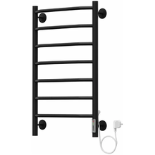 Полотенцесушитель электрический Terminus Виктория П7 4670078510341, ширина 48.2 см, высота 75 см, диммер справа, черный матовый
