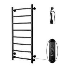 Полотенцесушитель электрический Тругор Пэк сп серия 5, Пэксп5/10050черныйВГП, ширина 50 см, высота 100 см, диммер справа, черный