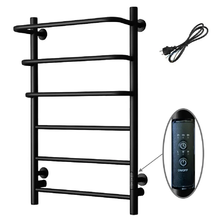 Полотенцесушитель электрический Тругор Пэк сп серия 19, Пэксп19/8050черныйВГП, ширина 50 см, высота 80 см, диммер справа, черный