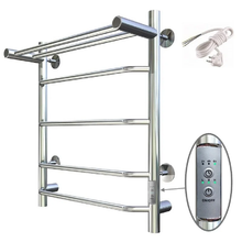 Полотенцесушитель электрический Тругор Браво Пэк сп серия 3, БравоПэксп3П/605032, ширина 50 см, высота 60 см, диммер справа, с полкой, хром
