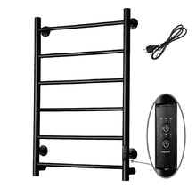 Полотенцесушитель электрический Тругор Аспект Пэк сп серия 1, АспектПэксп1/8040чернВГП, ширина 40 см, высота 80 см, диммер справа, черный