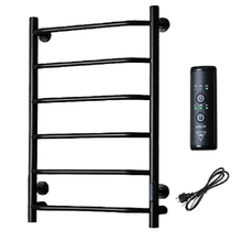 Полотенцесушитель электрический Тругор Пэк сп 6 80 х 40 черный ВГП, ширина 40 см, высота 80 см, Пэксп6/8040черныйВГП, диммер справа, цвет черный