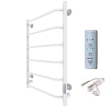 Полотенцесушитель электрический Тругор Пэк сп 6 80 х 40 белый ВГП, ширина 40 см, высота 80 см, Пэксп6/8040белыйВГП, диммер справа, цвет белый