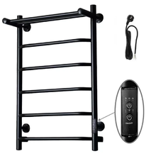 Полотенцесушитель электрический Тругор Пэк сп 6 П 80 х 40 черный ВГП, ширина 40 см, высота 80 см, Пэксп6П/8040черныйВГП, диммер справа, цвет черный