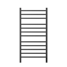 Полотенцесушитель электрический Point Вега П12, PN71850GB, ширина 50 см, высота 100 см, диммер справа, цвет графит блеск